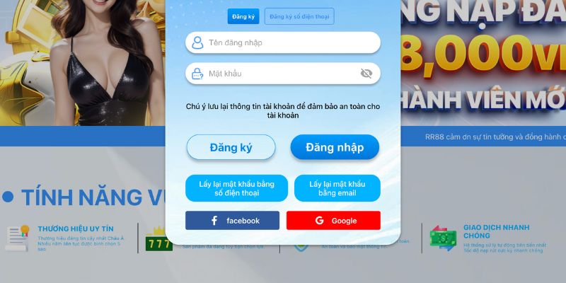 Hướng dẫn các bước truy cập account hội viên